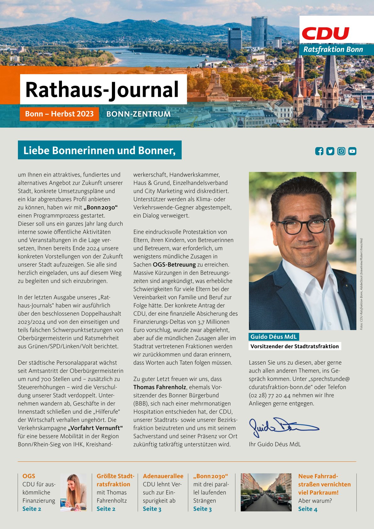 Rathaus Journal Herbst 2023