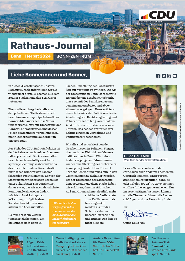 Cover Rathaus Journal Herst 2025